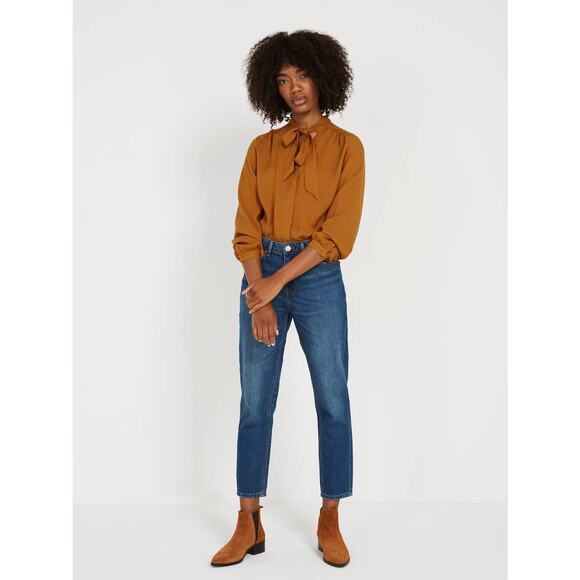 Frank and Oak Billie Relaxed Dark Wash Jeans Size 26 - Picture 1 of 9